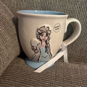 Rae Dunn Disney  ELSA Double-sided Mug  Cup FROZEN